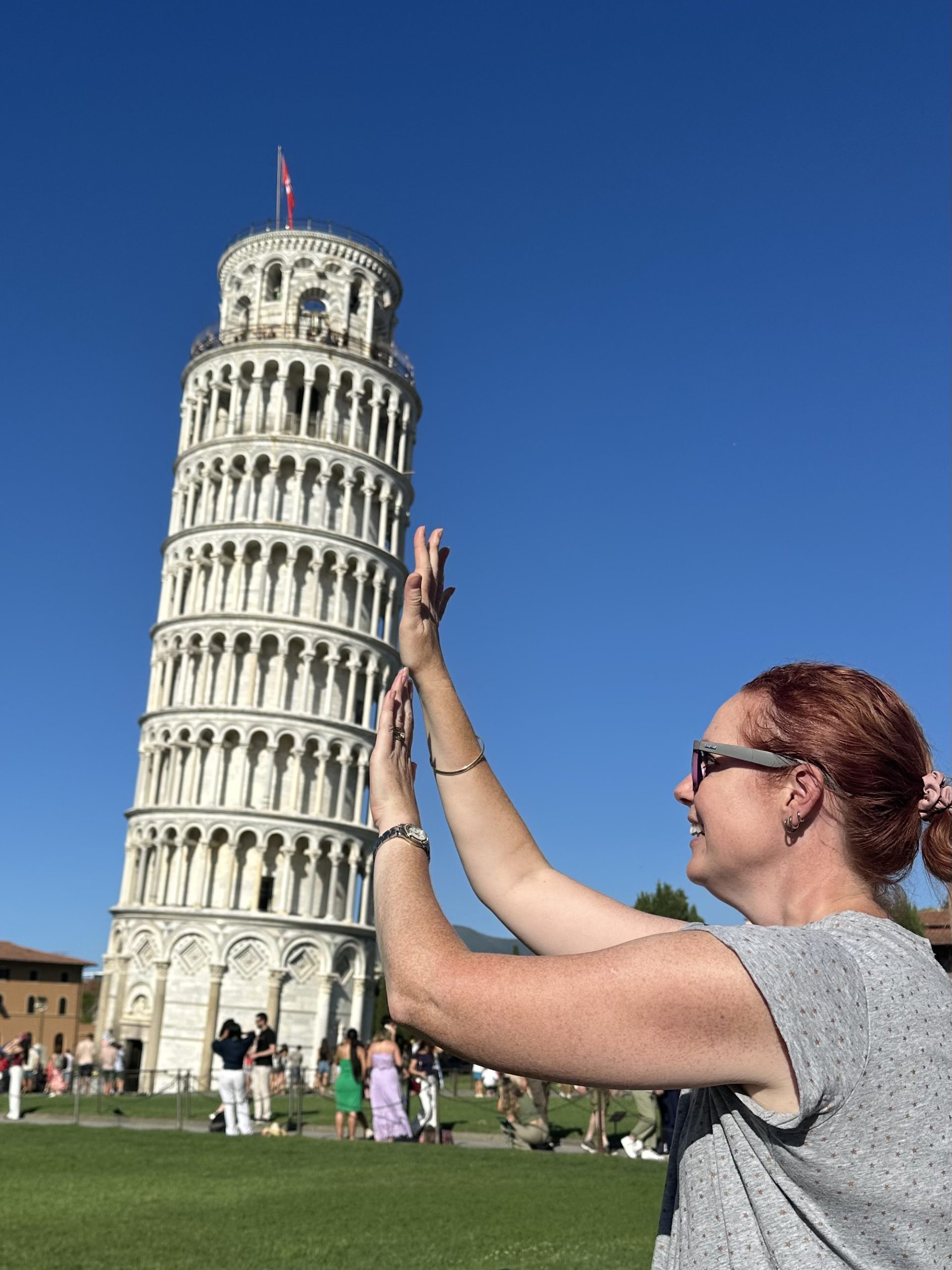 holiday snap at the leaning tower of Pisa